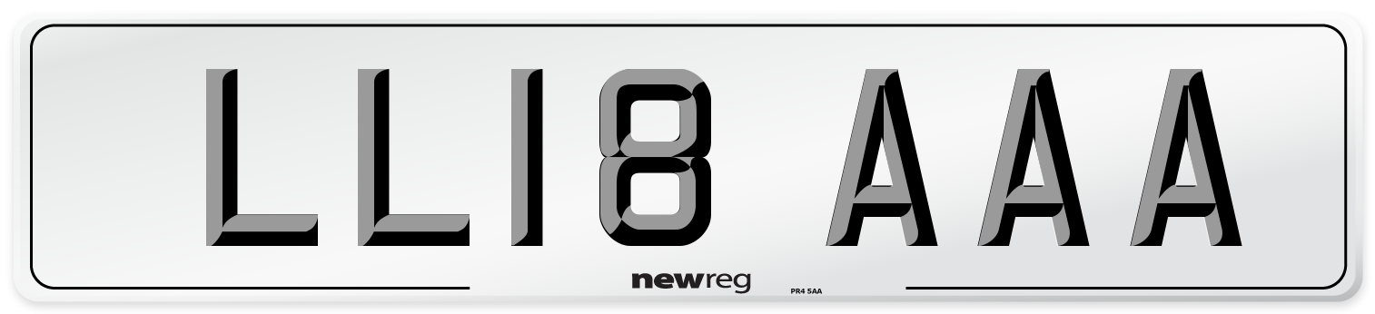 LL18 AAA Number Plate from New Reg